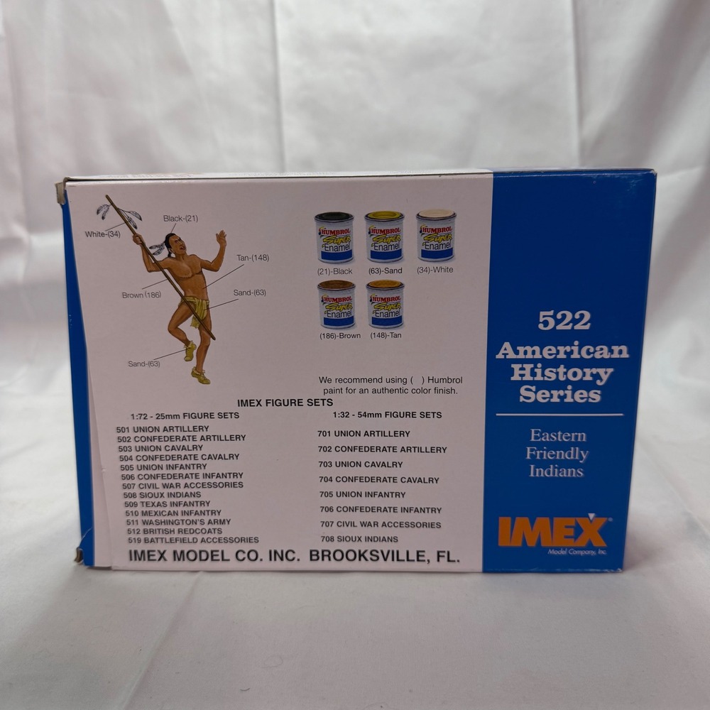 IMEX 522 Eastern Friendly Indians 1:72 Scale 25mm Figure Set American History - Picture 2 of 4